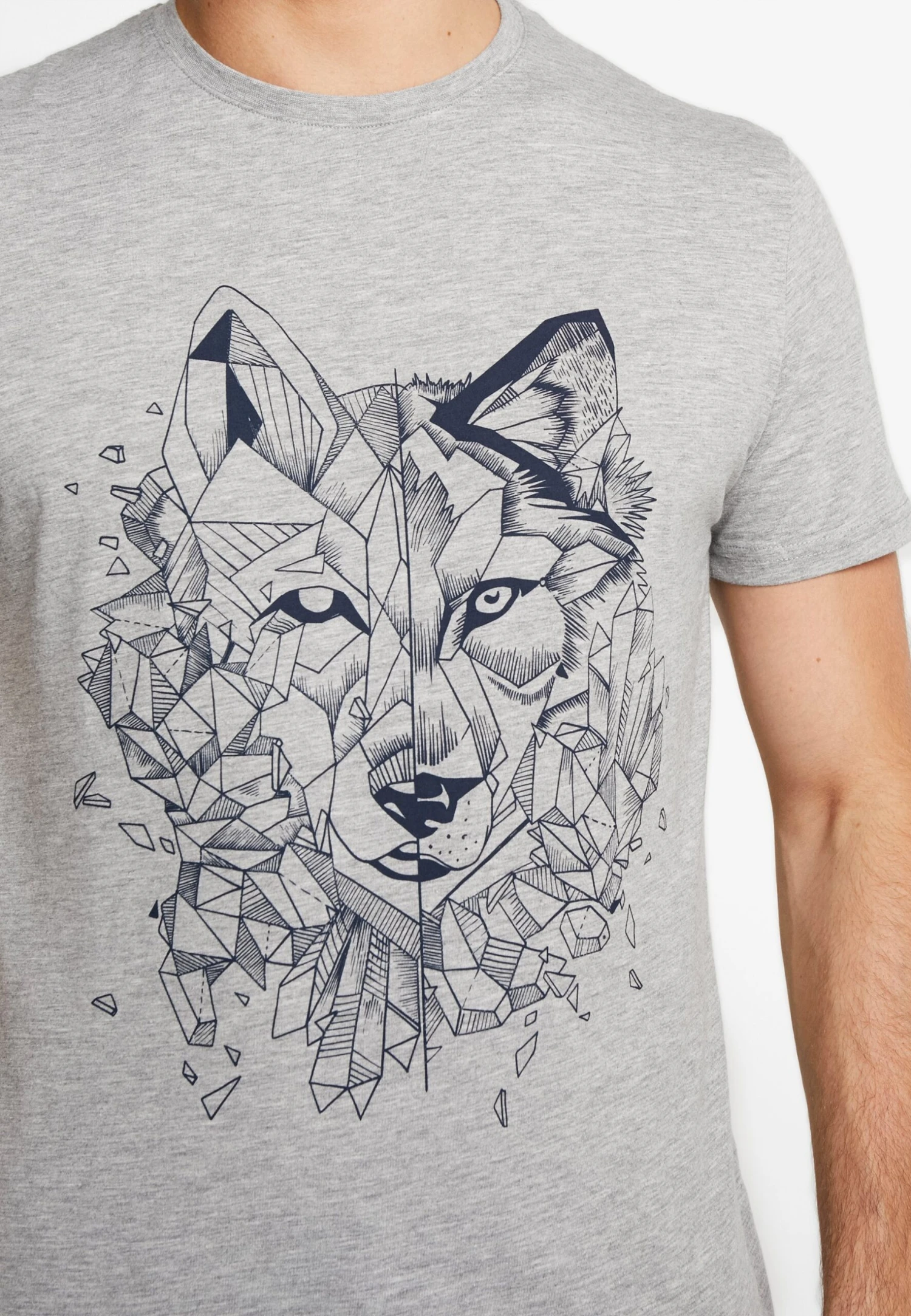 Pier One Camiseta Estampada - Mottled Grey 6 Pier One Camiseta Estampada - Mottled Grey - Imagen 6