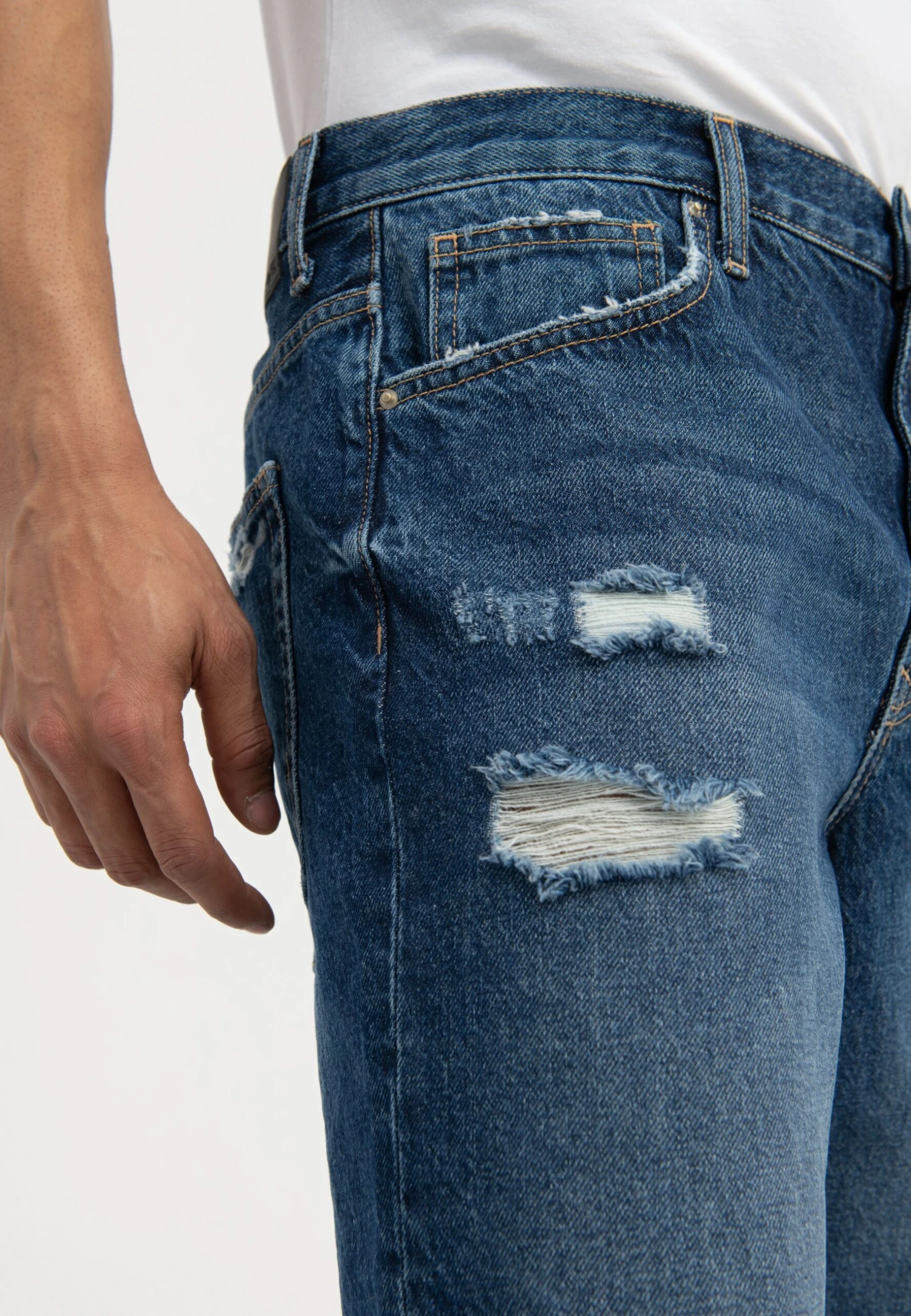 Pier One Shorts Vaqueros - Dark Blue Denim 4 Pier One Shorts Vaqueros - Dark Blue Denim - Imagen 4