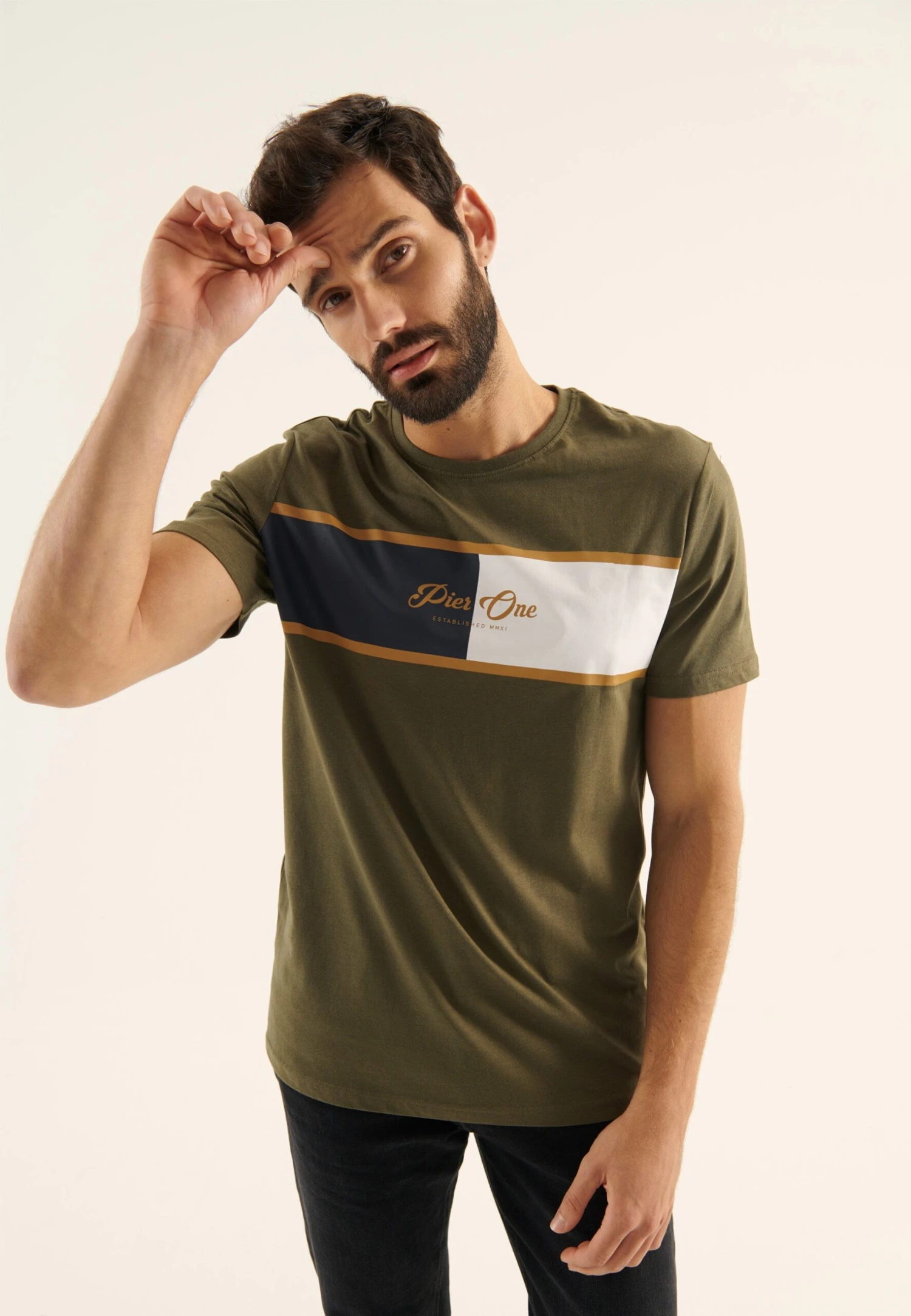 Pier One Camiseta Estampada - Olive 5 Pier One Camiseta Estampada - Olive - Imagen 5