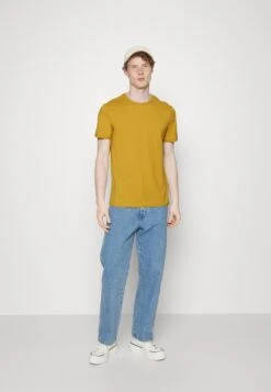 Pier One 5 Pack - Camiseta Básica - Mottled Dark Blue/Yellow/Orange