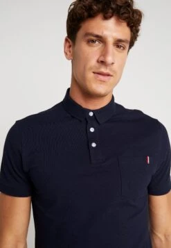 Pier One Tricolore Trim- Polo - Dark Blue -Pier One Ventas 47c7f0ab95604072a45d1fa23cdb87d5