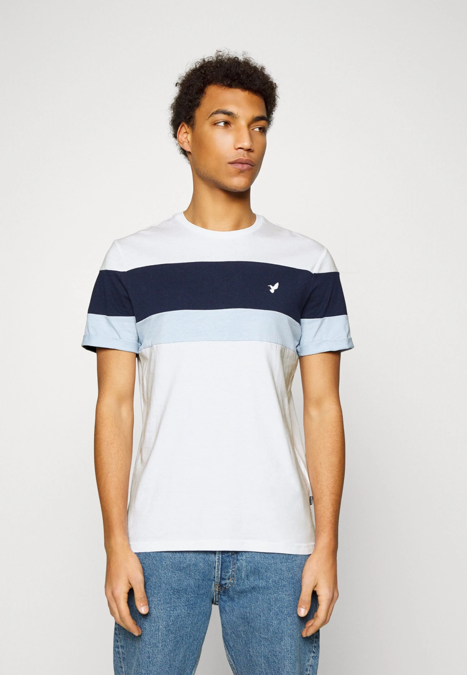 Pier One Camiseta Estampada - White/Blue 1 Pier One Camiseta Estampada - White/Blue