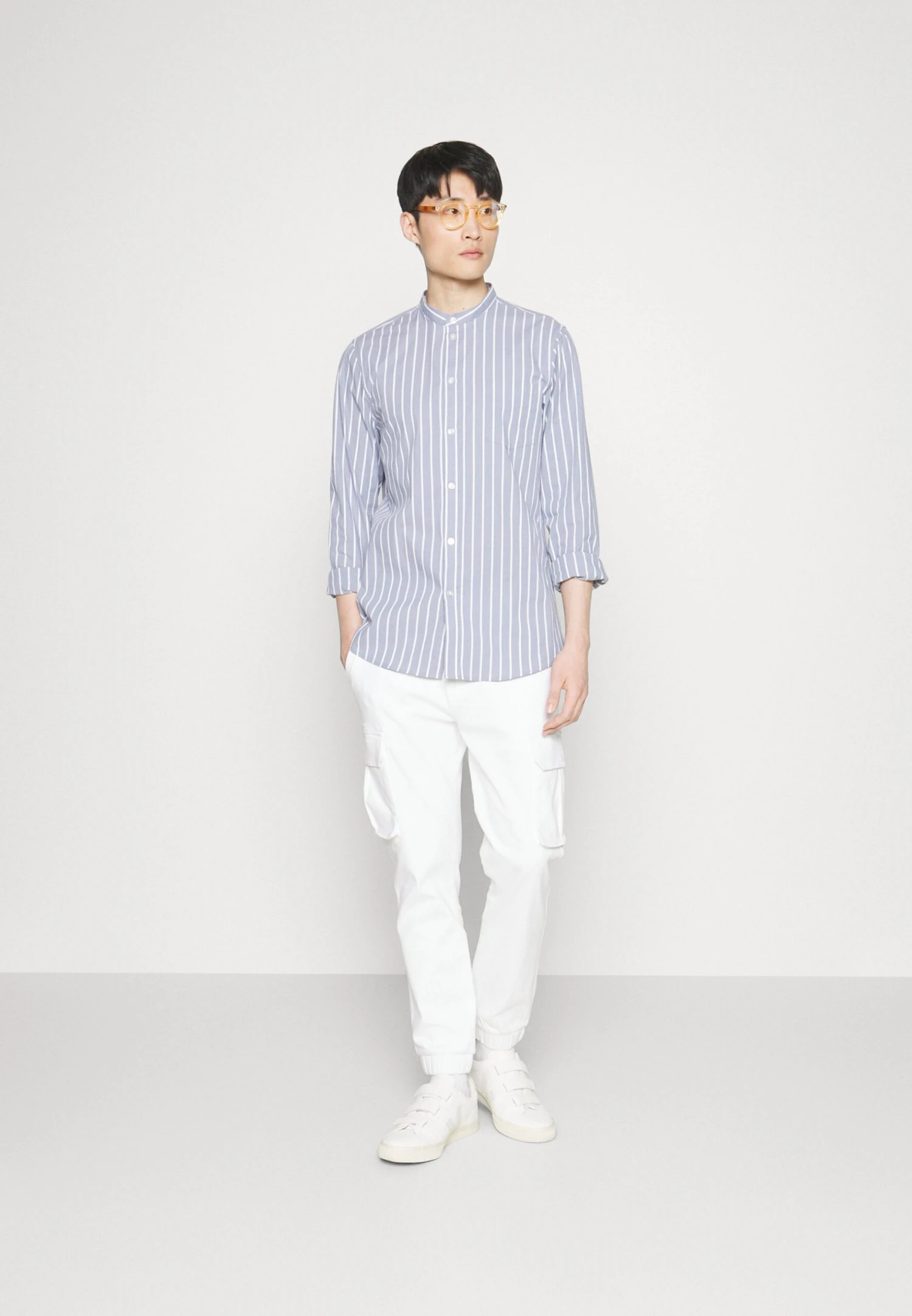 Pier One Muscle Fit Stand- Camisa - Blue 2 Pier One Muscle Fit Stand- Camisa - Blue - Imagen 2