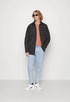 Pier One 5 Pack - Camiseta Básica - Stone/Blue/Mottled Light Grey -