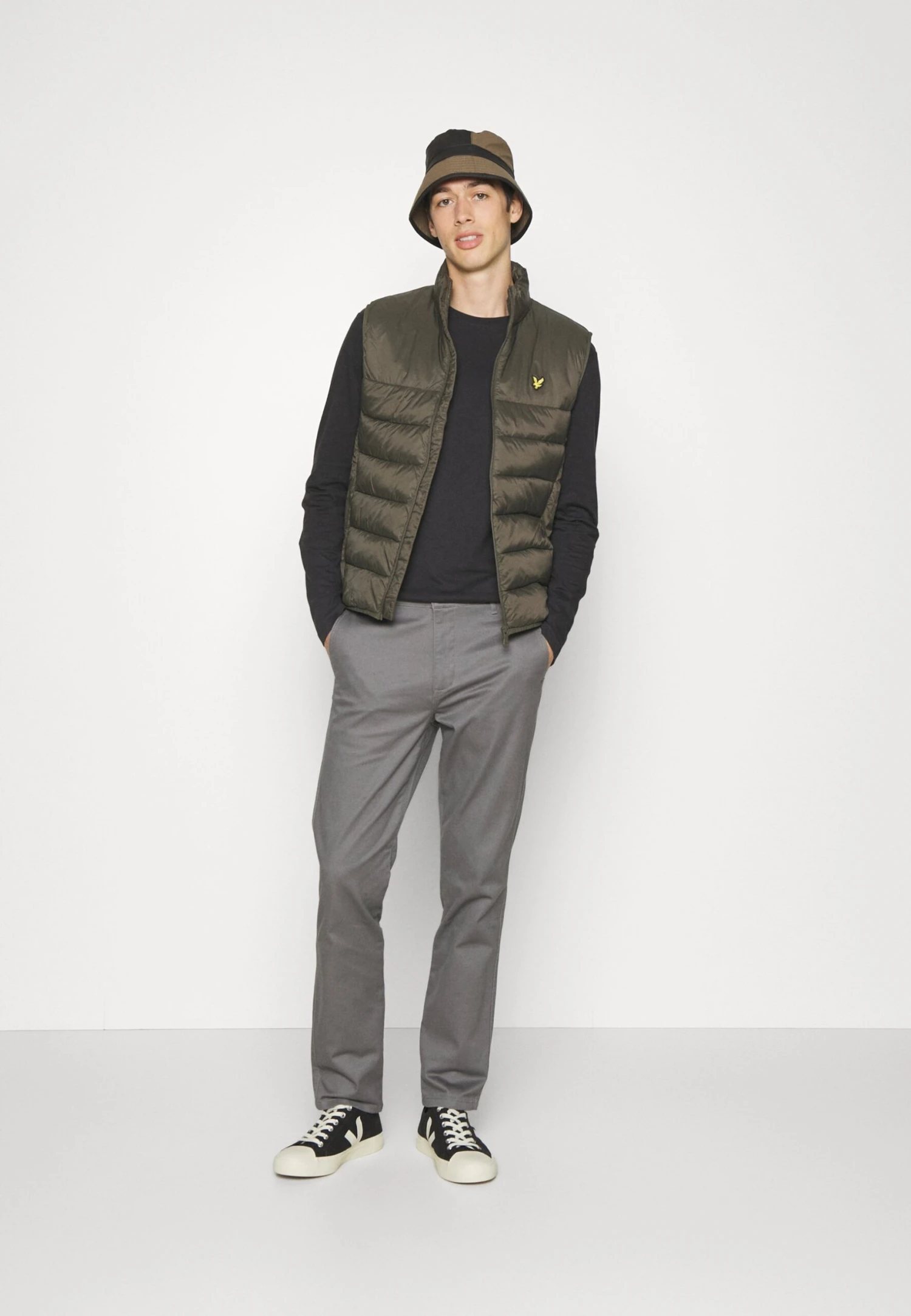 Pier One 5 Pack - Camiseta De Manga Larga - White/Dark Green/Light Green/Black 1 Pier One 5 Pack - Camiseta De Manga Larga - White/Dark Green/Light Green/Black