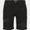 Pier One Shorts Vaqueros - Black