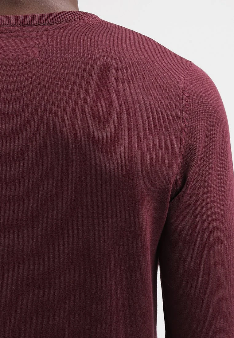 Pier One Basic Crewneck - Jersey De Punto - Bordeaux 5 Pier One Basic Crewneck - Jersey De Punto - Bordeaux - Imagen 5