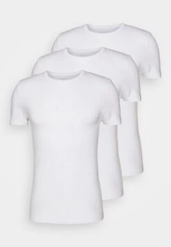Pier One 3 Pack Muscle Fit- Camiseta Básica - White -Pier One Ventas 74e6dafee9a04fa989c9d0d0b4d2897f