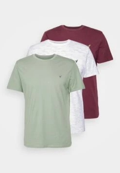 Pier One 3 Pack - Camiseta Básica - Off-White/Bordeaux/Mint -Pier One Ventas 7f1520e84b4b4a0887f6c635d2c31b24