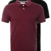 Pier One 2 Pack - Polo - Bordeaux/Black