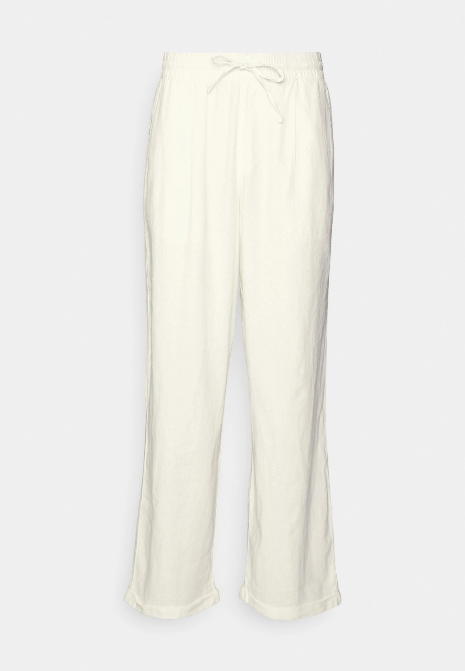 Pier One Drawcord Trousers Linen Blend - Pantalones - White 5 Pier One Drawcord Trousers Linen Blend - Pantalones - White - Imagen 5