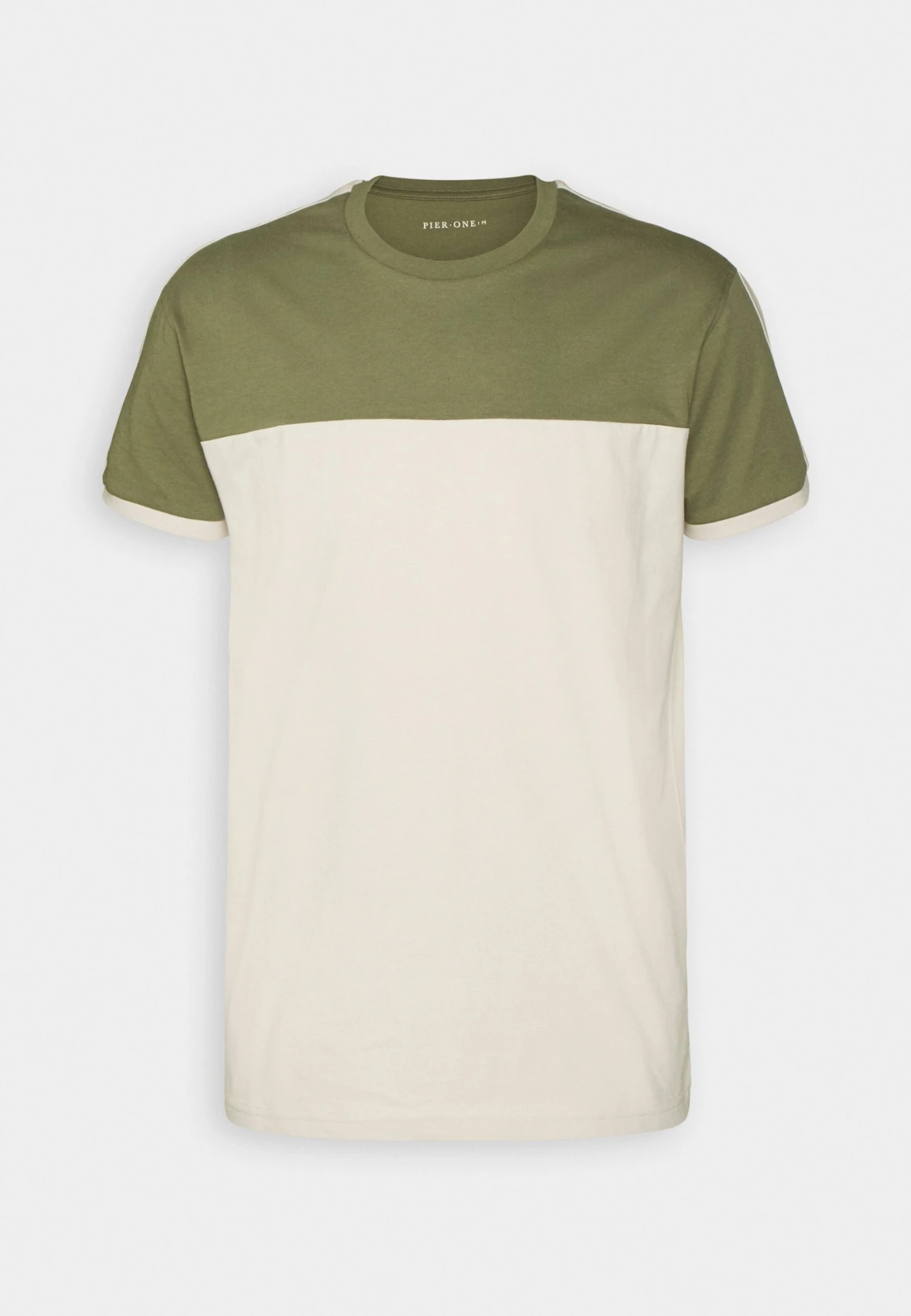Pier One Camiseta Estampada - Khaki/Off-White 4 Pier One Camiseta Estampada - Khaki/Off-White - Imagen 4