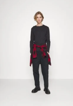 Pier One 5 Pack - Camiseta De Manga Larga - Black/White/Olive