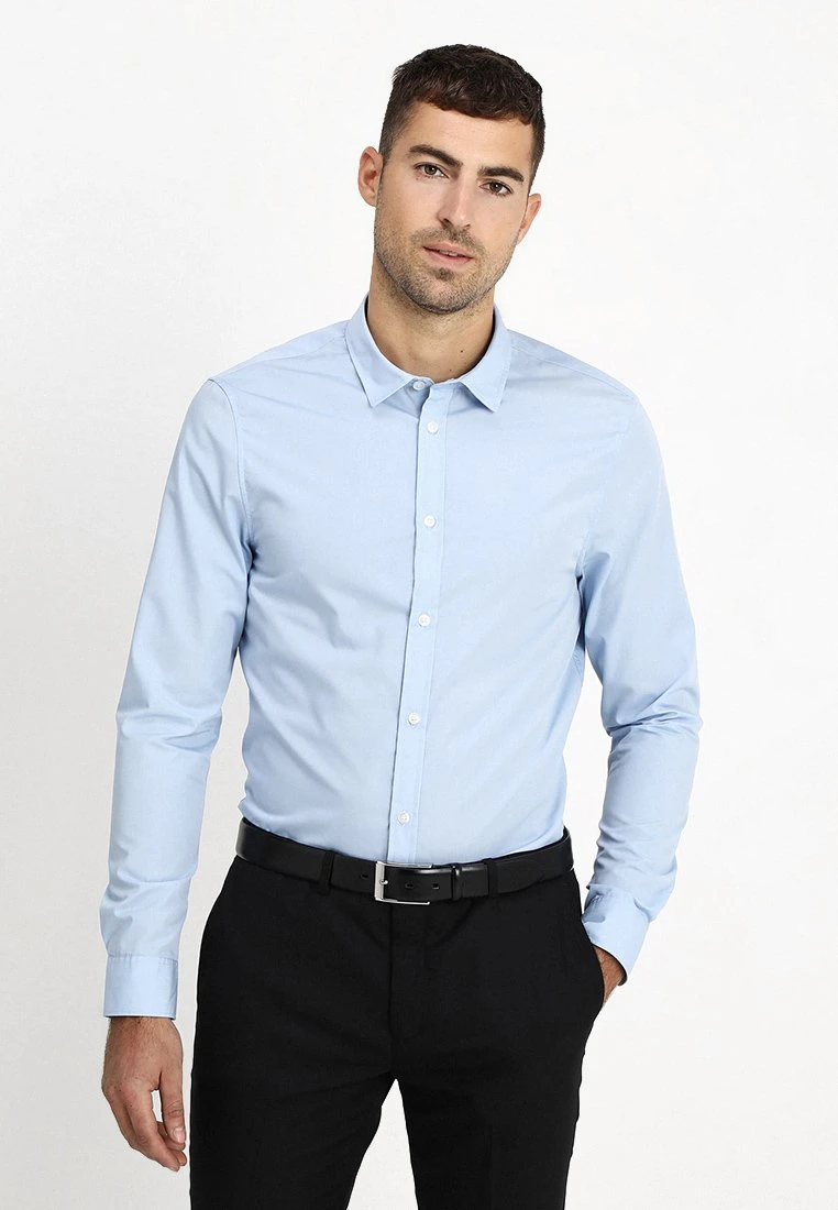Pier One 2 Pack - Camisa Elegante - Light Blue/Dark Blue 2 Pier One 2 Pack - Camisa Elegante - Light Blue/Dark Blue - Imagen 2