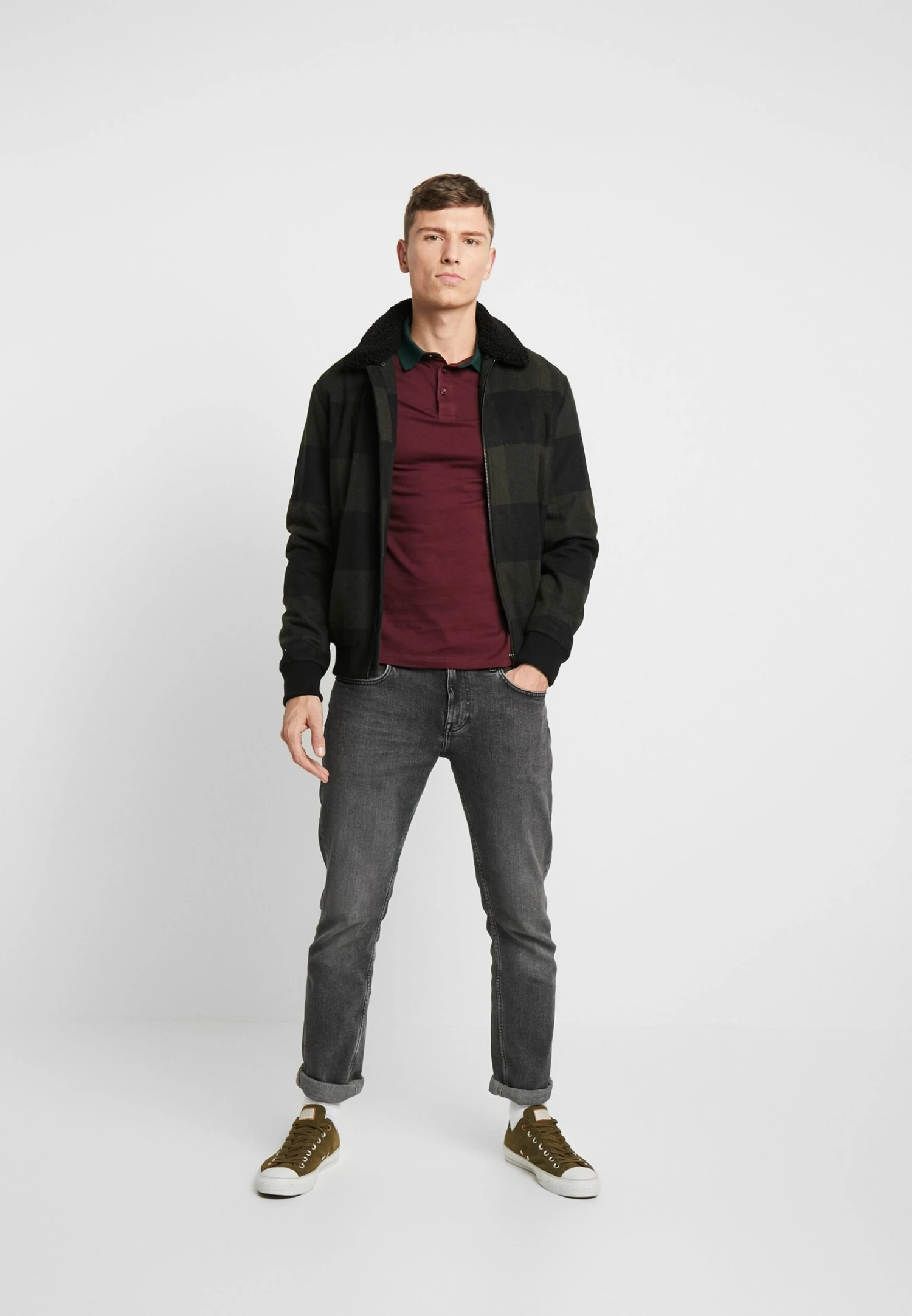 Pier One Muscle Fit - Polo - Bordeaux 2 Pier One Muscle Fit - Polo - Bordeaux - Imagen 2