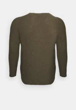 Pier One Big Stitch Mix Crewneck - Jersey De Punto - Olive -Pier One Ventas 8ff1a2b4a2d14a1fb59c01dd046be041