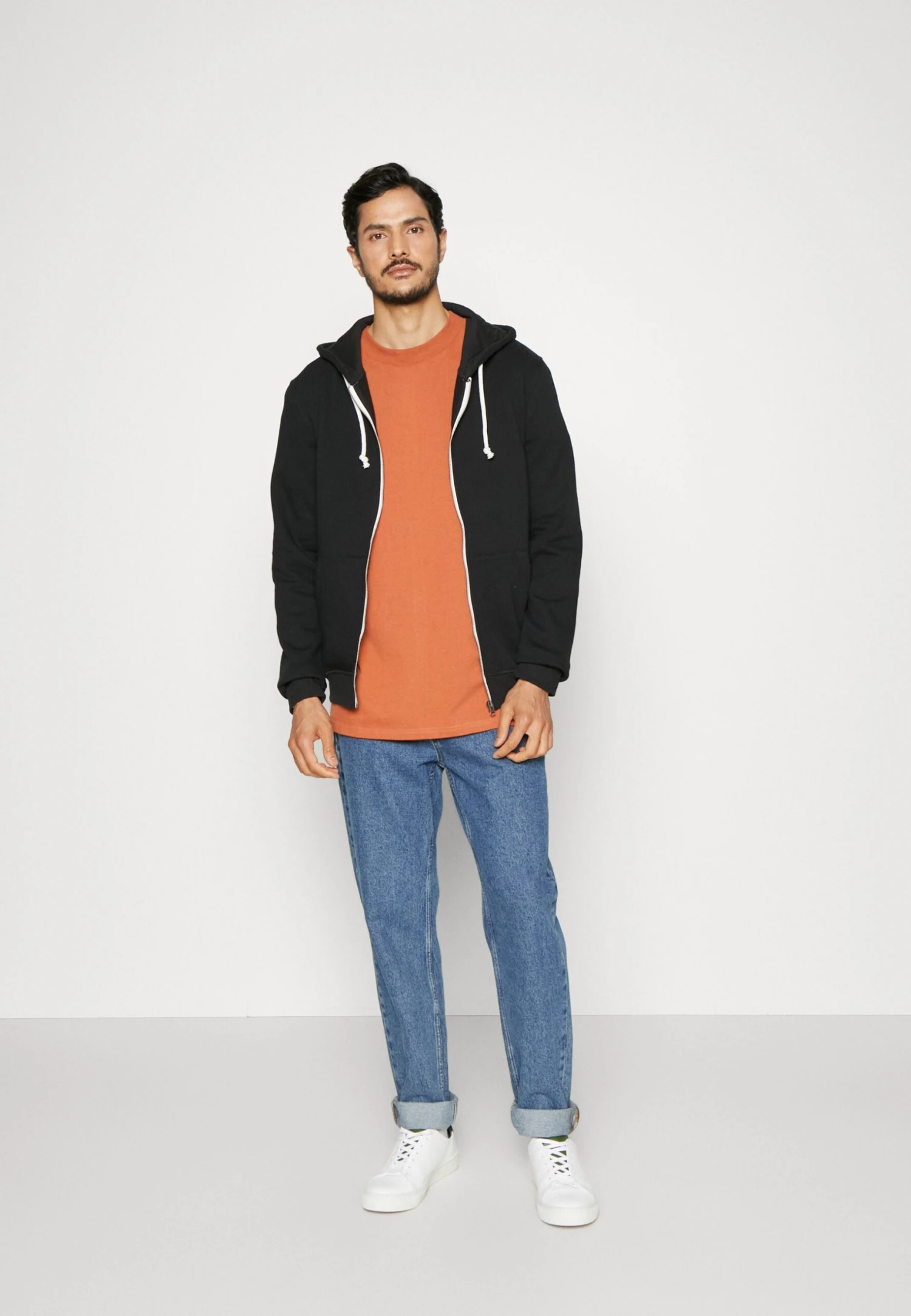 Pier One 2 Pack - Sudadera Con Cremallera - Black/Mottled Light Grey 1 Pier One 2 Pack - Sudadera Con Cremallera - Black/Mottled Light Grey