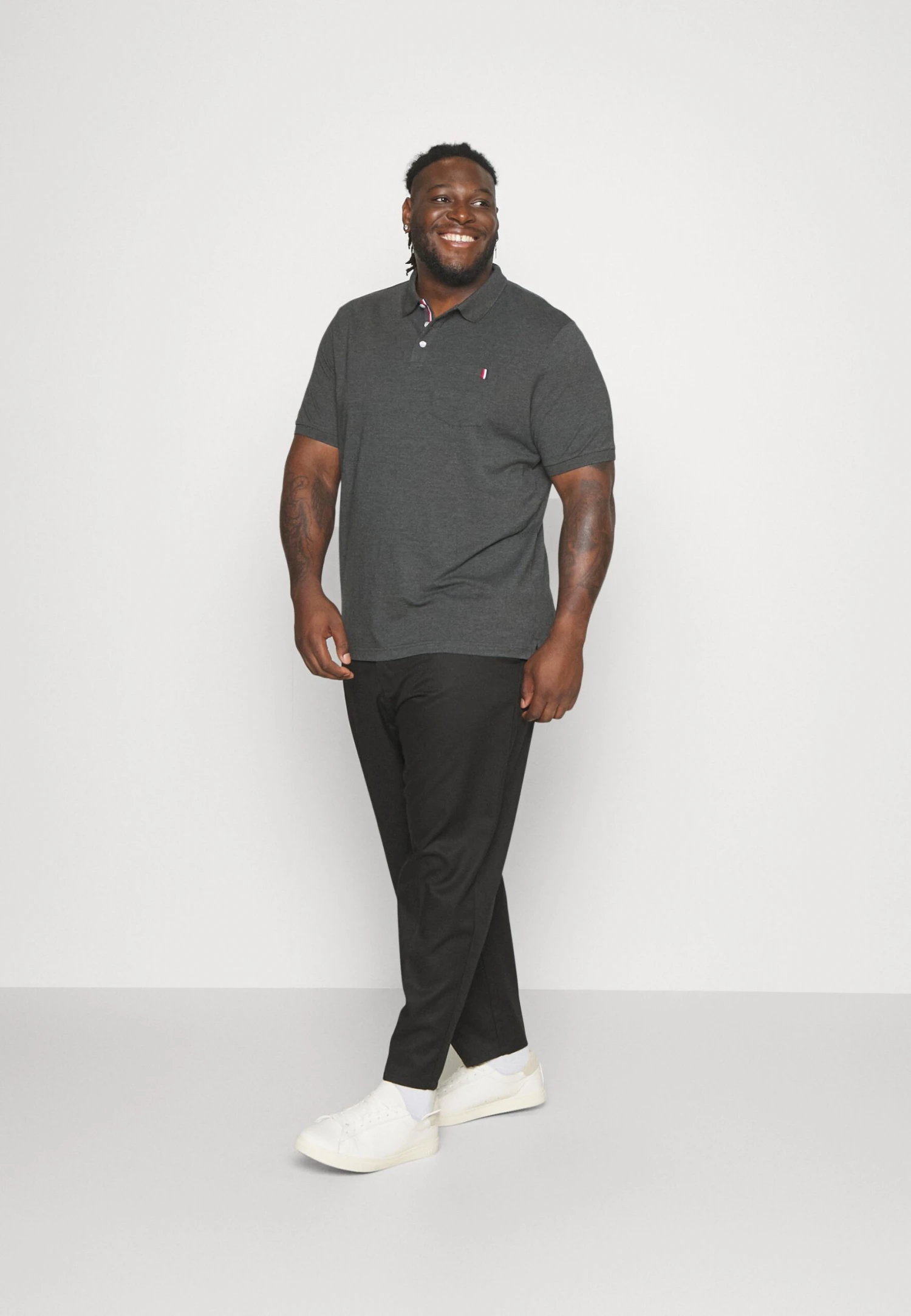 Pier One Tricolore Trim- Polo - Dark Grey 2 Pier One Tricolore Trim- Polo - Dark Grey - Imagen 2