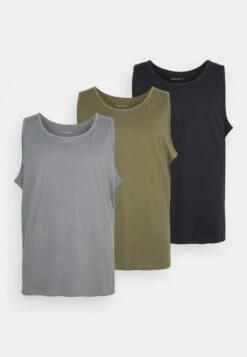 Pier One 3 Pack- Top - Black/Grey/Khaki 14 Pier One 3 Pack- Top - Black/Grey/Khaki -Pier One Ventas ae4213f1ac454df194eeab2b43abcae7