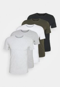 Pier One 5 Pack - Camiseta Básica - Black/White/Light Grey 17 Pier One 5 Pack - Camiseta Básica - Black/White/Light Grey -Pier One Ventas af2e3648ccfd4b198cd51d1c4b807340