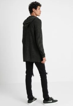 Pier One Chaqueta De Punto - Black/Olive -Pier One Ventas b1c42fa61d4b4b0ab71ca3de14a4aa30