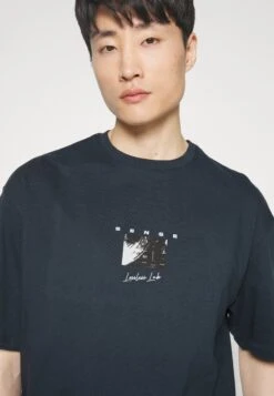 Pier One Sense Tee- Camiseta Estampada - Dark Blue -Pier One Ventas b603fa303cad41eca4bdbcf3153eb53e