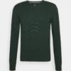 Pier One Jersey De Punto - Mottled Dark Green
