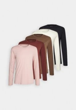 Pier One 5 Pack - Camiseta De Manga Larga - Off-White/Mauve/Brown -Pier One Ventas b8e45d0b40634cbaac3eb14e9c373a5b