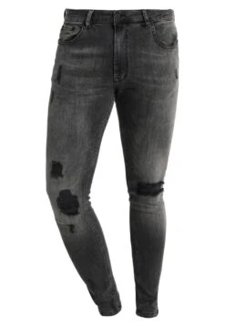 Pier One Vaqueros Pitillo - Black Denim -Pier One Ventas bc7aeb8a629541279196d8ff2c547dd0