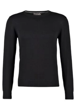 Pier One Basic Crewneck - Jersey De Punto - Black -Pier One Ventas c5ca2388fe5d4d33a54abb4077ab8816