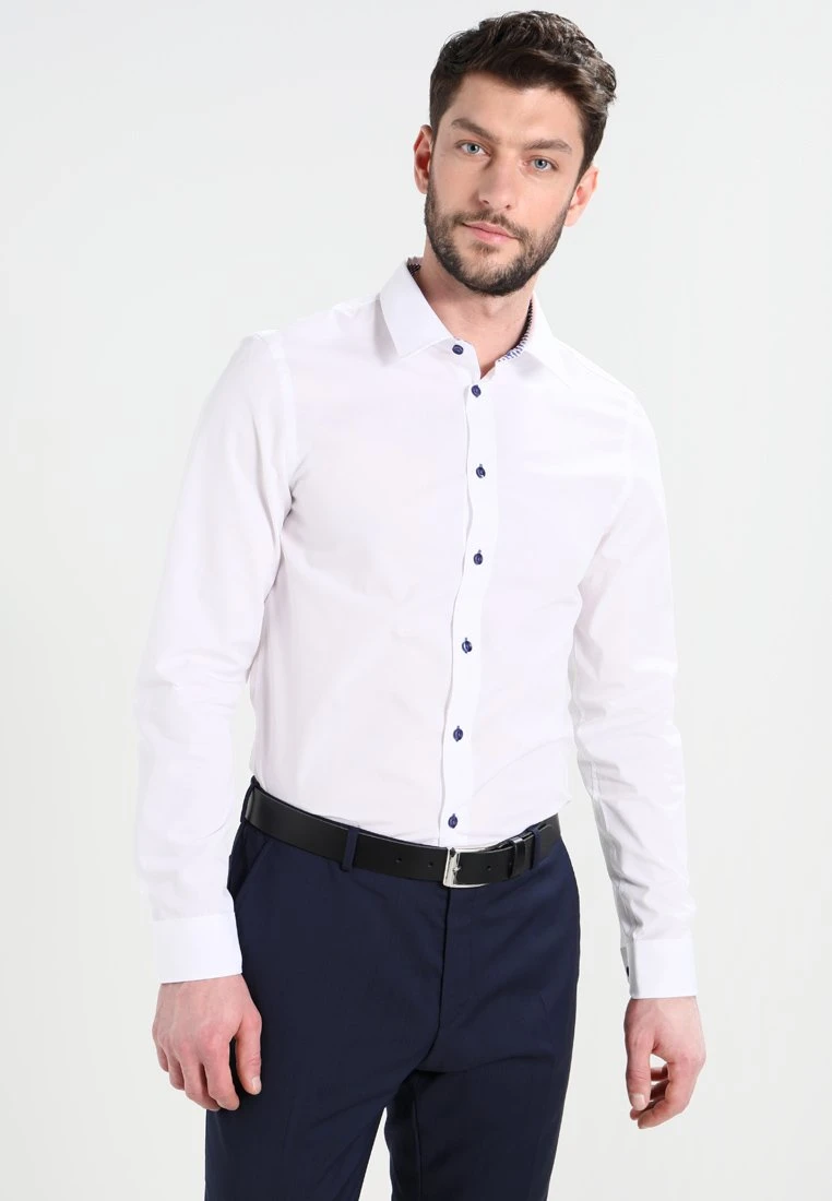 Pier One Camisa - White/Blue 1 Pier One Camisa - White/Blue