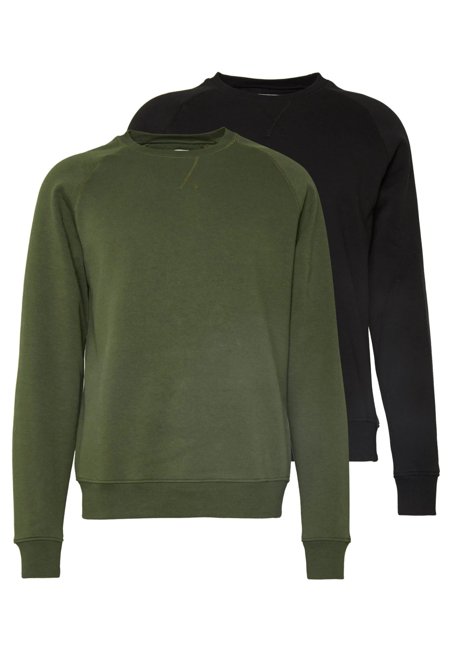 Pier One 2 Pack - Sudadera - Khaki/Black 1 Pier One 2 Pack - Sudadera - Khaki/Black
