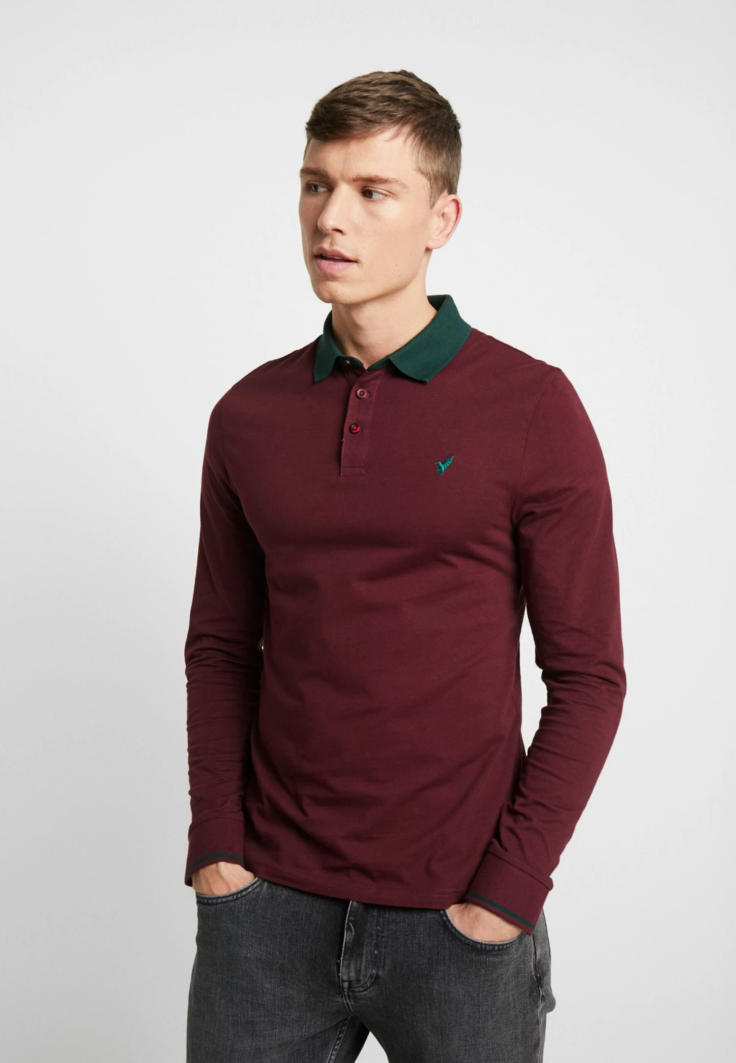 Pier One Muscle Fit - Polo - Bordeaux 1 Pier One Muscle Fit - Polo - Bordeaux