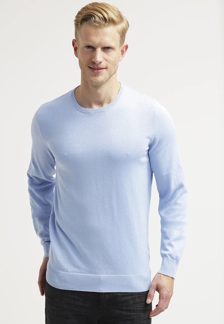 Pier One Basic Crewneck - Jersey De Punto - Light Blue 1 Pier One Basic Crewneck - Jersey De Punto - Light Blue