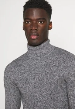 Pier One Muscle Fit Turtle - Jersey De Punto - Mottled Grey -Pier One Ventas e3c882d2274c45af8a9f7df902604a5f