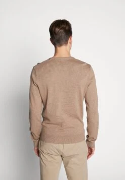 Pier One Basic Crewneck - Jersey De Punto - Mottled Beige -Pier One Ventas e45875b79af34307b546bc88a1571a7e