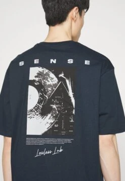 Pier One Sense Tee- Camiseta Estampada - Dark Blue -Pier One Ventas e690df0b9a214c2fa436c69165ff17cd