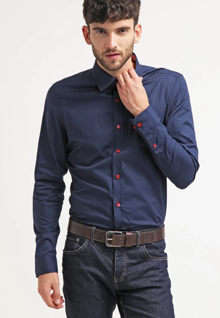 Pier One Camisa - Dark Blue/Red 1 Pier One Camisa - Dark Blue/Red