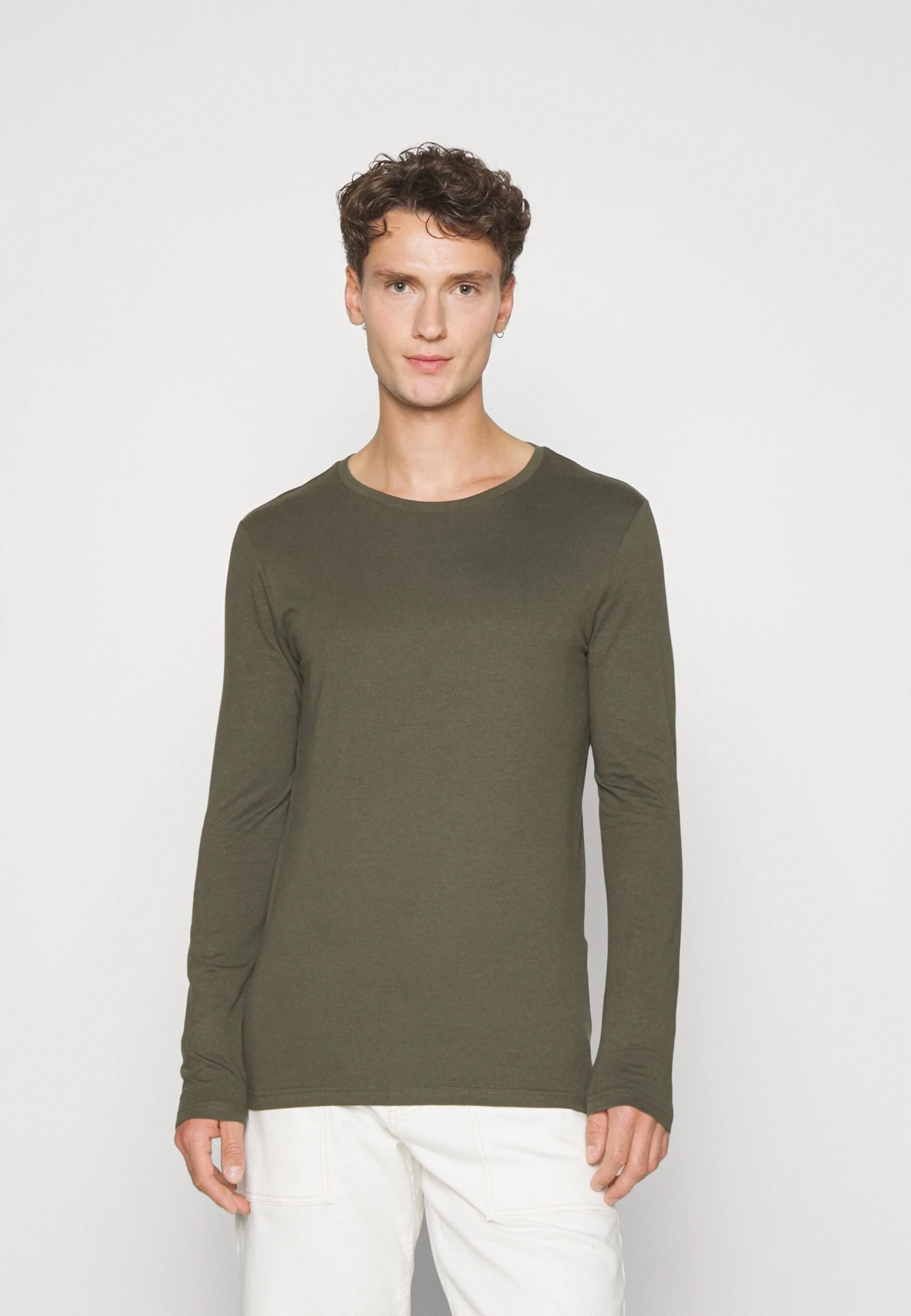 Pier One 2 Pack - Camiseta De Manga Larga - Black/Khaki 4 Pier One 2 Pack - Camiseta De Manga Larga - Black/Khaki - Imagen 4