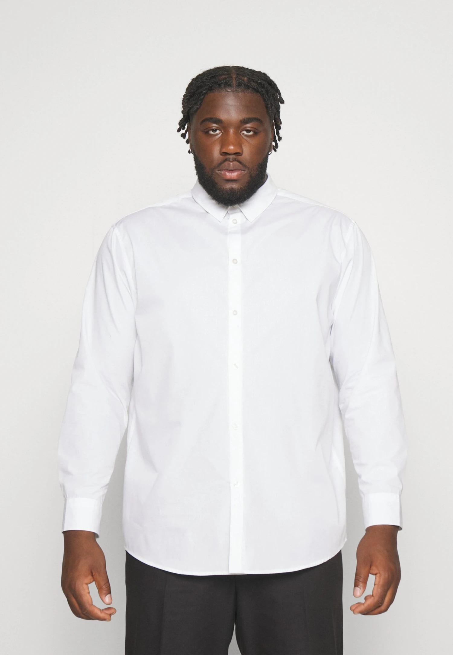 Pier One 2 Pack- Camisa Elegante - White/Light Blue 2 Pier One 2 Pack- Camisa Elegante - White/Light Blue - Imagen 2