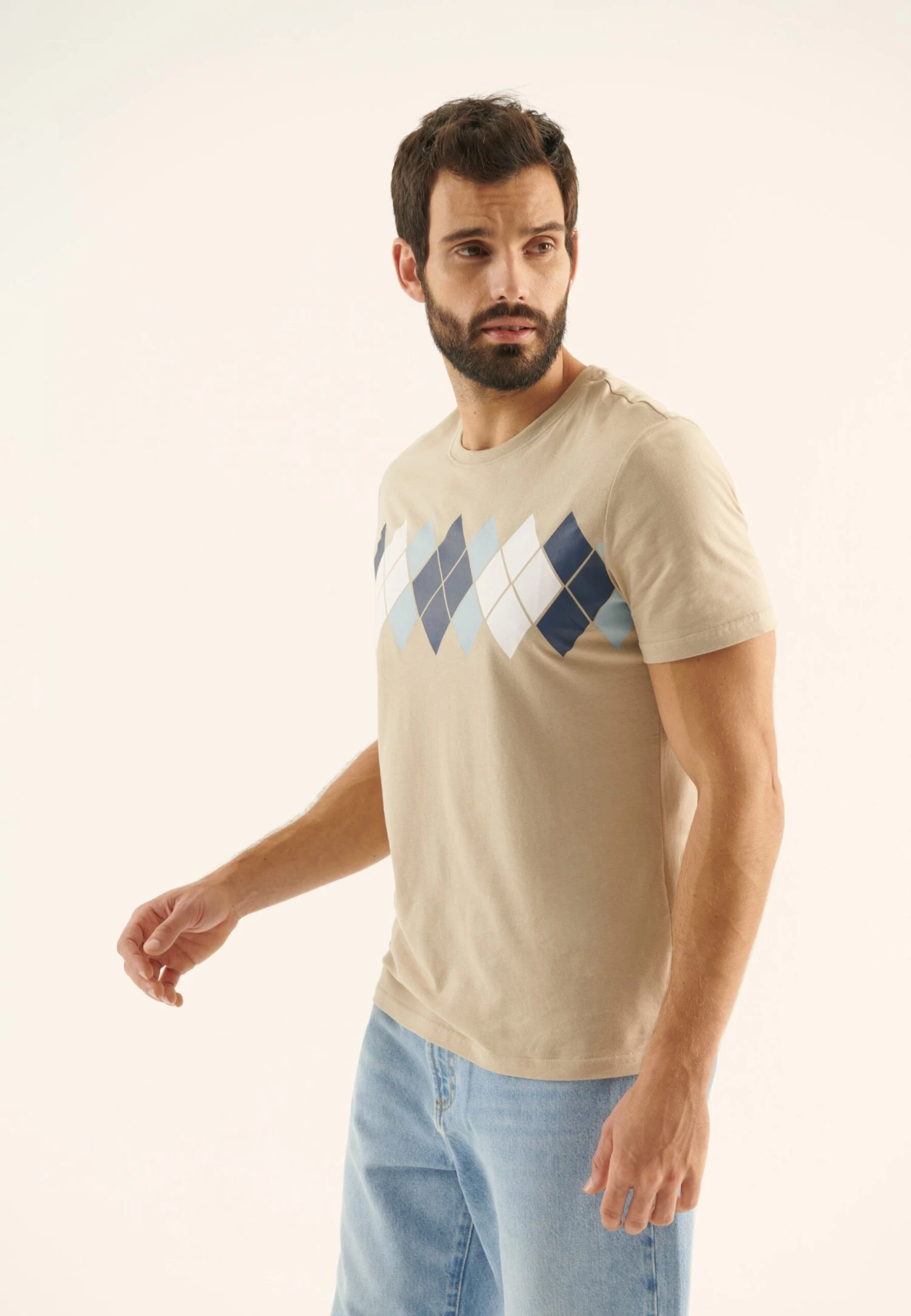 Pier One Camiseta Estampada - Beige 1 Pier One Camiseta Estampada - Beige